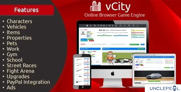 vCity - Online Browser Game Platform by 	Antonov_WEB 2.7