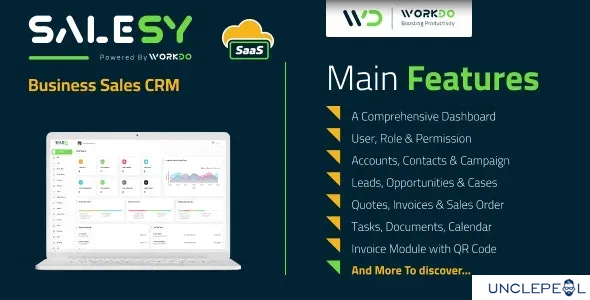 Salesy SaaS - Business Sales CRM System 5.4 NULLED