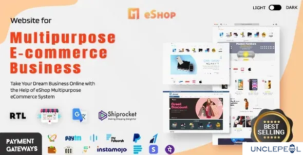 eShop Web - Multi Vendor eCommerce Marketplace / PHP CMS System 2.8.1 NULLED