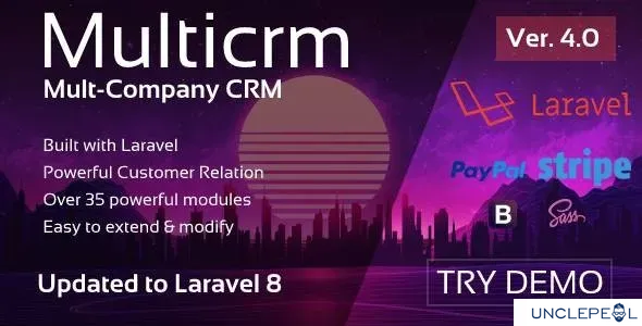 Multicrm - Multipurpose Laravel CRM by laravel-bap 4.0