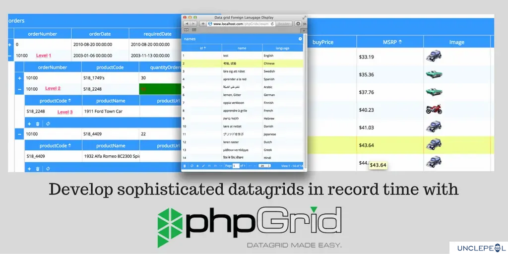 phpGrid Full - Create PHP Datagrid 2.8