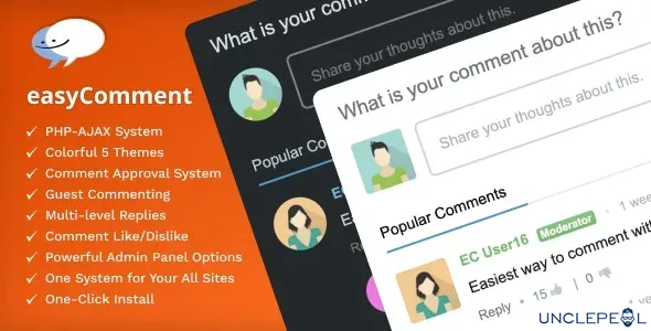 easyComment - PHP Comment Script 2.5.0