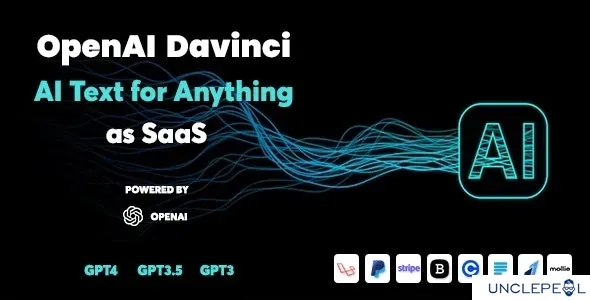 OpenAI Davinci - AI Writing Assistant & Content Creator Php SaaS 4.0 NULLED