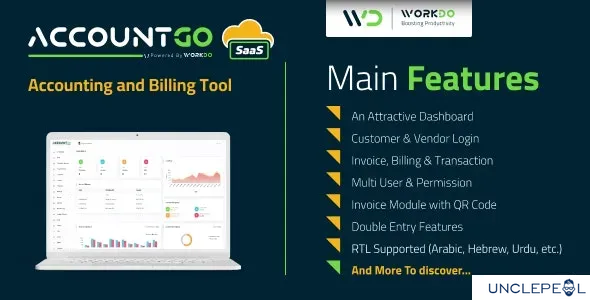 AccountGo SaaS - Accounting and Billing Php Tool 5.1 NULLED