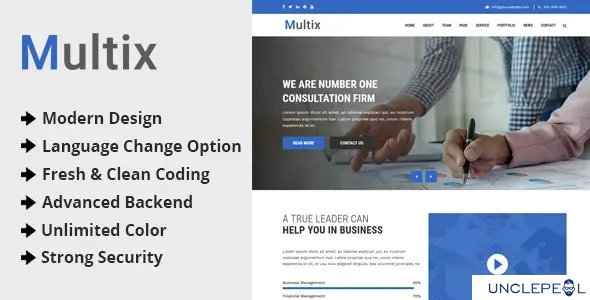 Multix - Multipurpose Website CMS Codeigniter 3.0