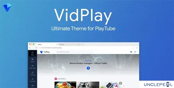 VidPlay - The Ultimate PlayTube Theme Premium by Themelated 2.2.7