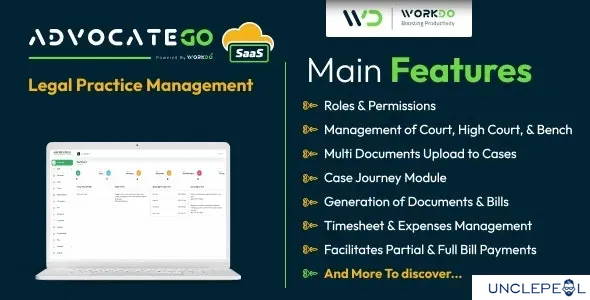 AdvocateGo SaaS - Legal Practice Management 2.0 NULLED