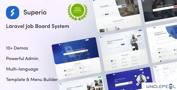 Superio - Theme for JobCore Laravel Job Board CMS 2.6.1