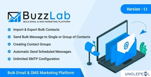 BuzzLab - Bulk Email & SMS Marketing Platform ViserLab 1.1 NULLED