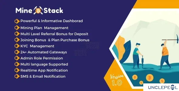 MineStack - Cloud Mining Platform System 1.0 NULLED