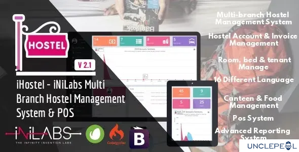 iHostel - iNiLabs Multi Branch Hostel Management System & POS 2.1 NULLED
