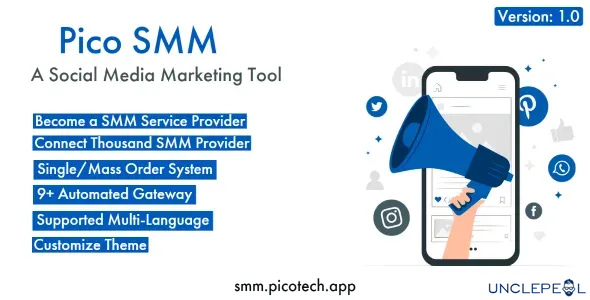 PicoSMM - Social Media Marketing Script Panel System 1.0 NULLED