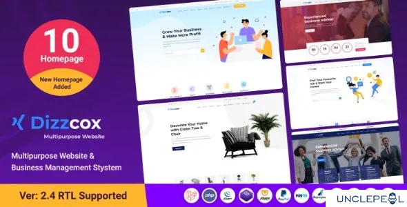 Dizzcox - Multipurpose Website & Business Management System CMS [xgenious] 2.3 NULLED