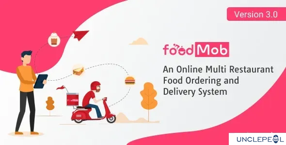 FoodMob - An Online Multi Restaurant Food Ordering and Delivery System Contactless QR Code Menu 3.0 NULLED
