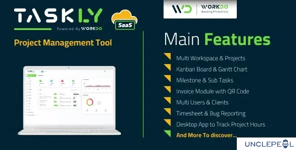 TASKLY SaaS - Project Management Tool System 4.0 NULLED