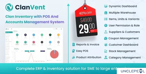 ClanVent - Inventory with POS & Accounts Management System 3.3 NULLED