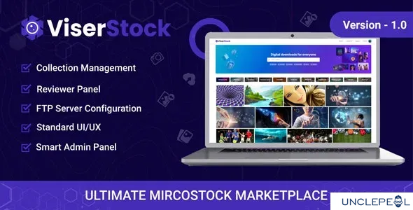 ViserStock - Ultimate Microstock Marketplace by 	ViserLab 1.0 NULLED