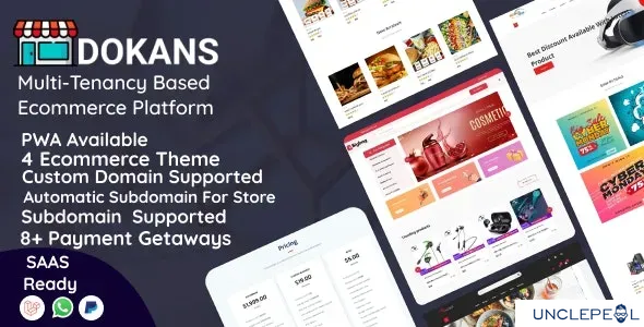 DOKANS - Multitenancy Based Ecommerce Platform (SAAS) AMCoders 3.9.1 NULLED