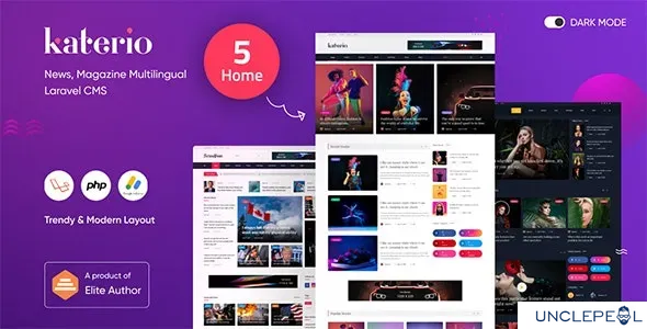 Katerio - News & Magazine Multilingual CMS 1.0.8 NULLED