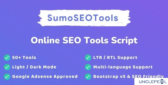 SumoSEOTools - Online SEO Tools Script by ThemeLuxury 1.0.1 NULLED