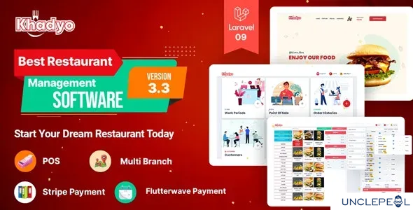 Khadyo Restaurant Software - Online Food Ordering Website with POS 3.3.0