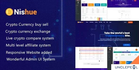 Nishue - CryptoCurrency Buy Sell Exchange and Lending with MLM System | Crypto Investment Platform 4.2 NULLED