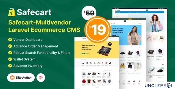 Safecart - Multi-Vendor Laravel eCommerce platform 1.0.1 NULLED