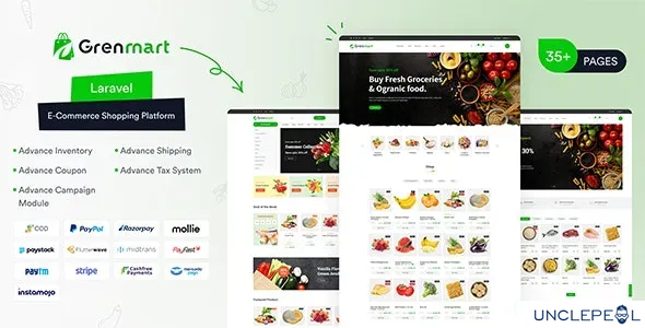 Grenmart – Organic & Grocery Laravel eCommerce 1.0.5