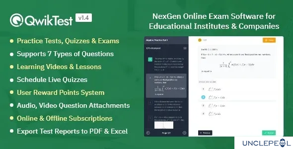 QwikTest - NexGen Online Exam and Quiz Software 1.4.1