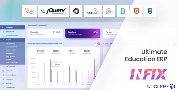 InfixEdu School - School Management System Software [CodeThemes] 8.0.1 NULLED