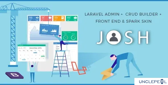 Josh - Laravel Admin Template + Front End and CRUD 10.0