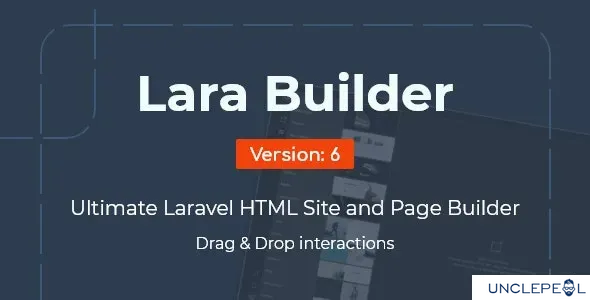 LaraBuilder - Laravel Drag&Drop SaaS HTML site builder by Bdaia 6.4.0