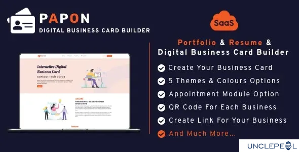 DigiCard SaaS - Multi Business Digital vCard Builder SaaS 1.1 NULLED