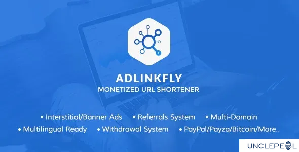 AdLinkFly - Monetized URL Shortener System 6.6.2 NULLED