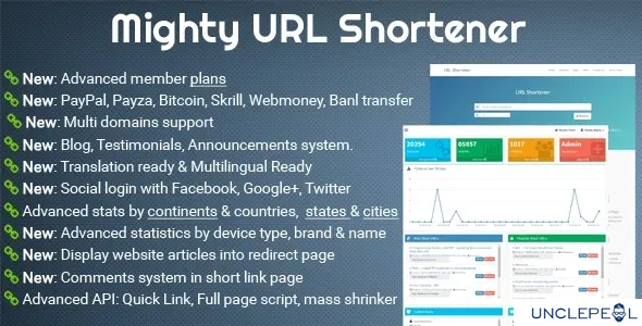 Mighty URL Shortener | Short URL System 3.5.1 NULLED