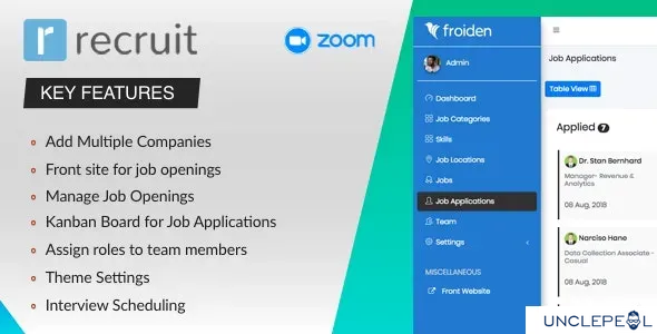Recruit - Recruitment Manager System 2.3.8 NULLED