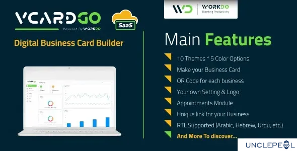 vCardGo SaaS - Digital Business Card Builder System 4.5 NULLED