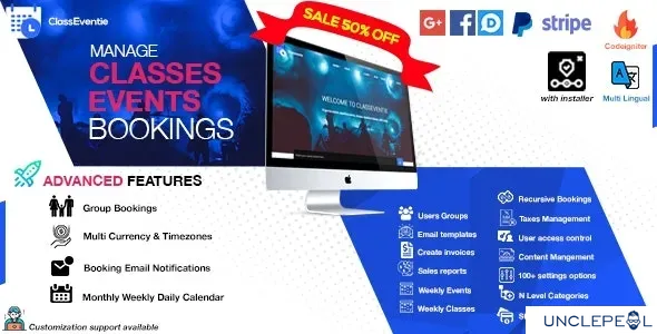 Classeventie - Online Classes and Events Booking 2.3