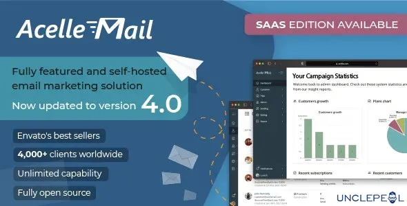 Acelle - Email Marketing Web Application System 4.0.26-p3 NULLED Extended