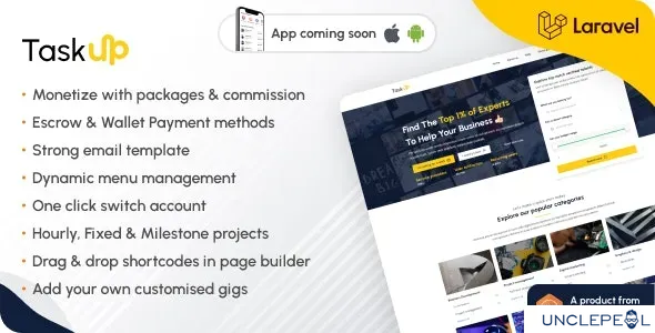 Taskup - A Freelance and Service Finder Marketplace 1.4