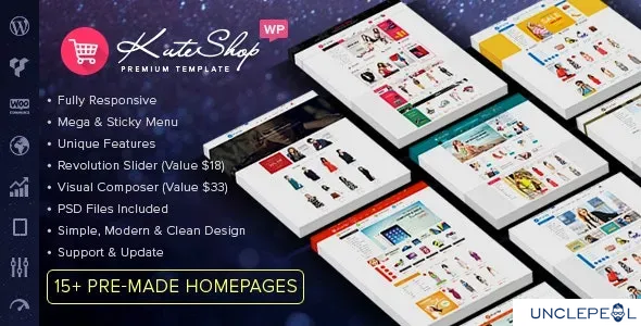 KuteShop - 时尚、电子与市场 Elementor WooCommerce 主题（支持 RTL）4.1.1