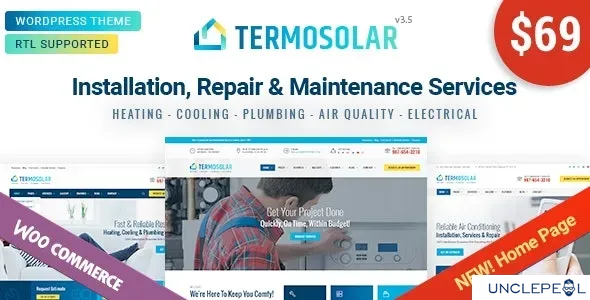 Termosolar - 维护服务 WordPress 主题 3.5 开心版