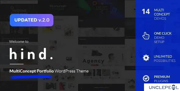 Hind - 多概念作品集与摄影 WordPress 主题 2.4.1 开心版