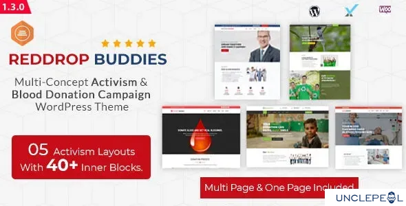 Reddrop Buddies – 多概念社会活动与献血活动 WordPress 主题 1.3.0