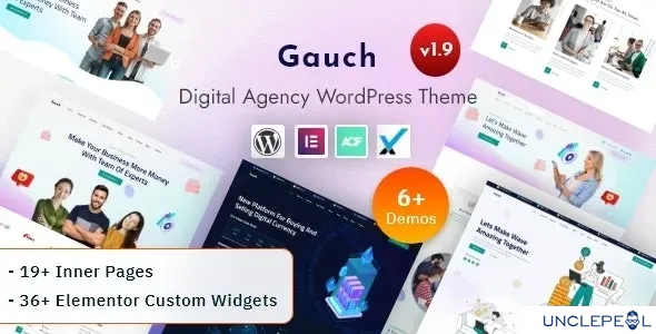 Gauch - IT 服务公司与数字业务代理 WordPress 主题 1.9