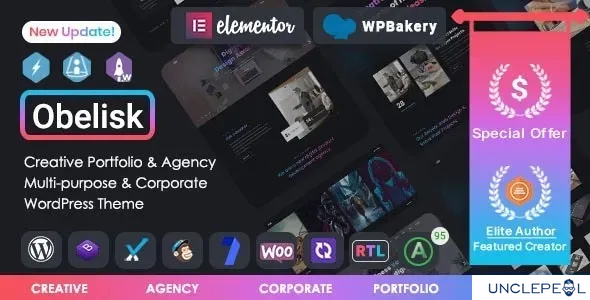 Obelisk - 机构作品集与创意 WordPress 主题 1.7.6