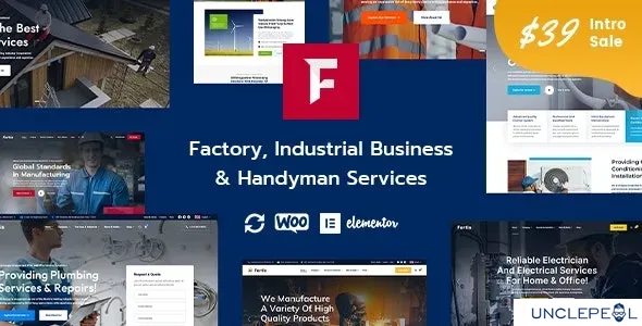 Fortis - 工厂工业业务与修理服务 WordPress 主题 1.0.0