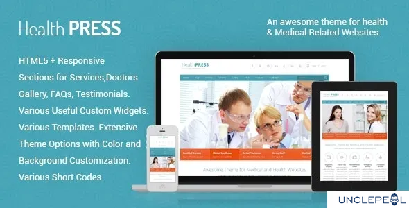 HealthPress - 医疗 WordPress 主题 1.9.3