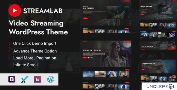 Streamlab - 视频流媒体 WordPress 主题 2.0.9