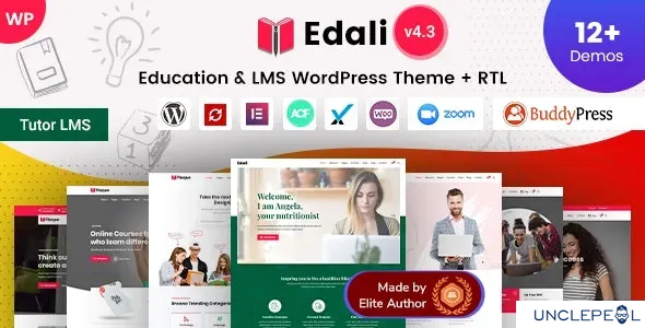Edali - 在线课程辅导与教育 LMS WordPress 主题 4.3 开心版